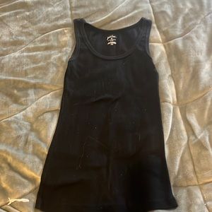 Black tank top